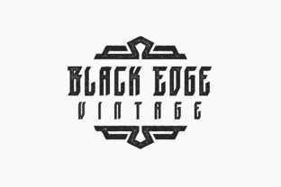Black Edge Vintage: Elevating Brand Identity with Authentic Letterpress Aesthetics