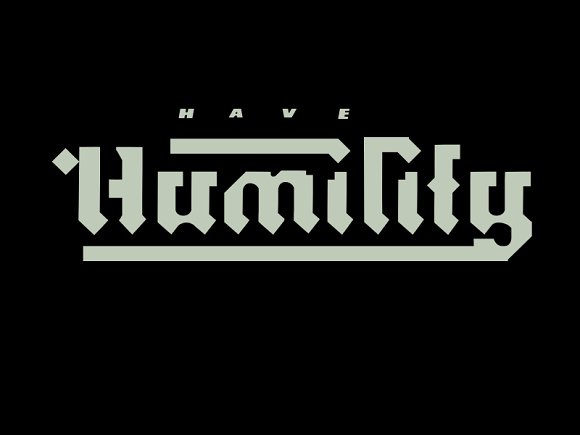 Himilayan: A Black Letter Font Inspired by Brick Laying