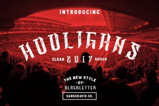 Hooligans: Bold Blackletter for Powerful Visual Identity