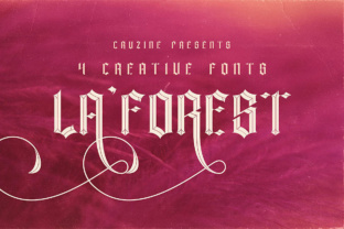 La Forest: A Gothic Display Font for Vintage Design