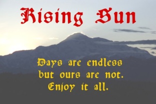 Rising Sun: A Retro Blackletter Revival