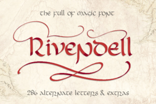 Rivendell: A Vintage Typeface for Magical Design Projects