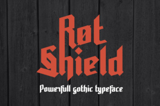 Rot Shield: A Gothic Typeface for Bold, Expressive Design