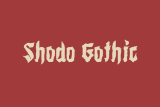 Shodo Gothic: Bridging Western Blackletter and Asian Calligraphy in Modern Design
