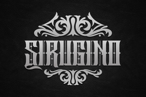 Sirugino: The Gothic Black-Letter Font for Bold Designs