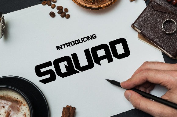 Squad: The Bold Impact of Uppercase Blackletter in Modern Design